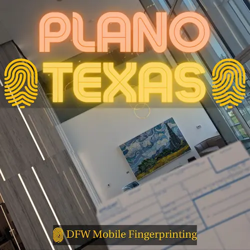 Mobile fingerprinting Plano TX — FD-258 cards for Legacy West corporate professionals and Plano healthcare workers