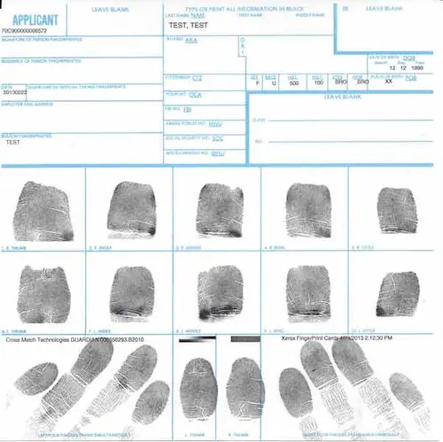 ATF FFL fingerprinting in Irving TX – FD-258 cards mobile and in-office